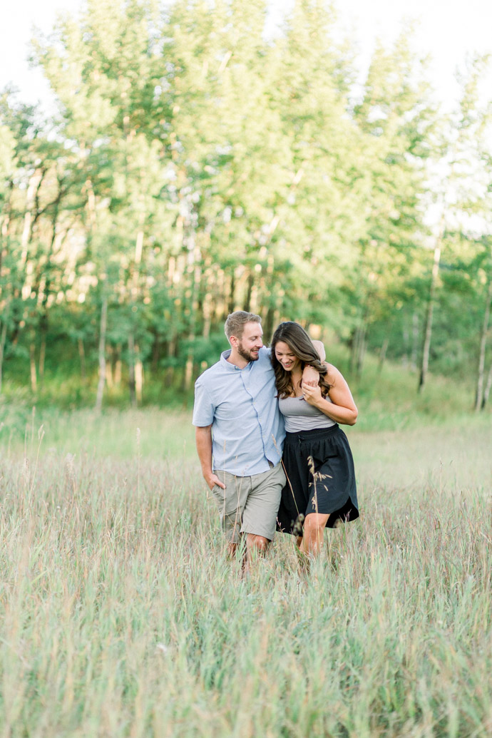 summer engagement session in calgary